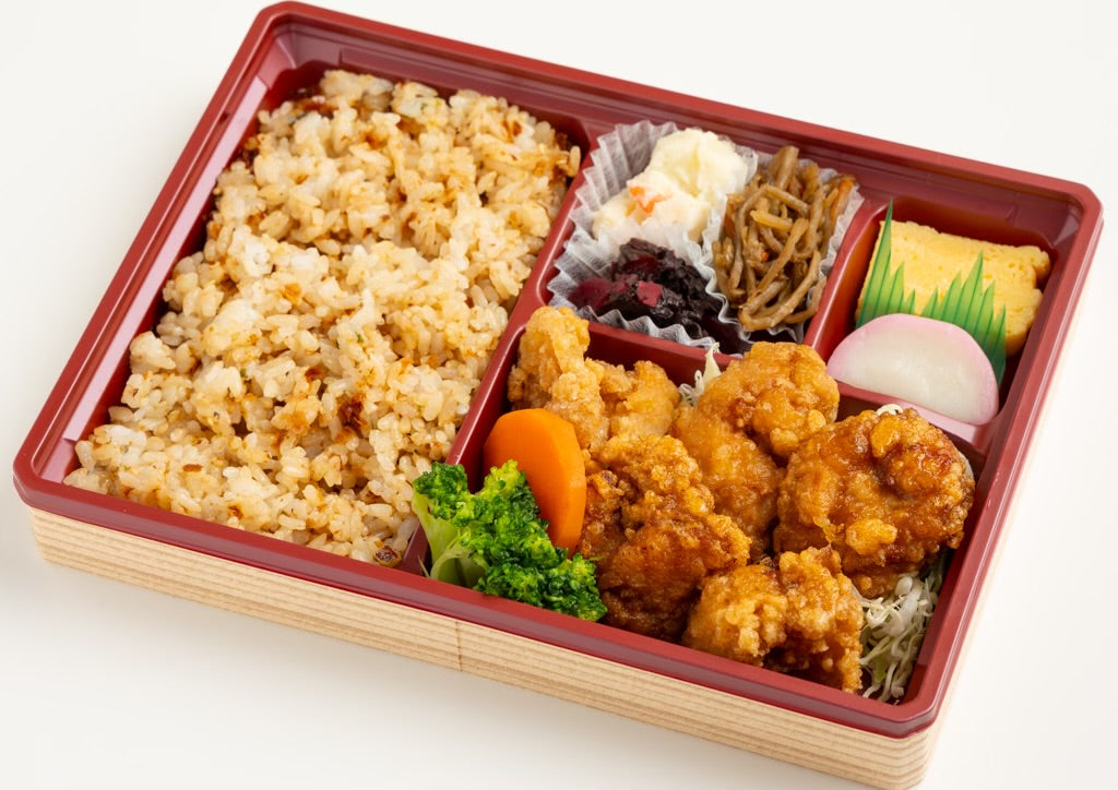 風味豊かな鶏の唐揚げ弁当