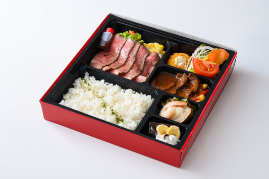 牛肉のローストと牛タンシチュー弁当