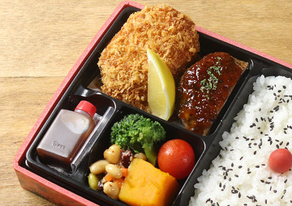 楽万クロケット＆ハンバーグ弁当