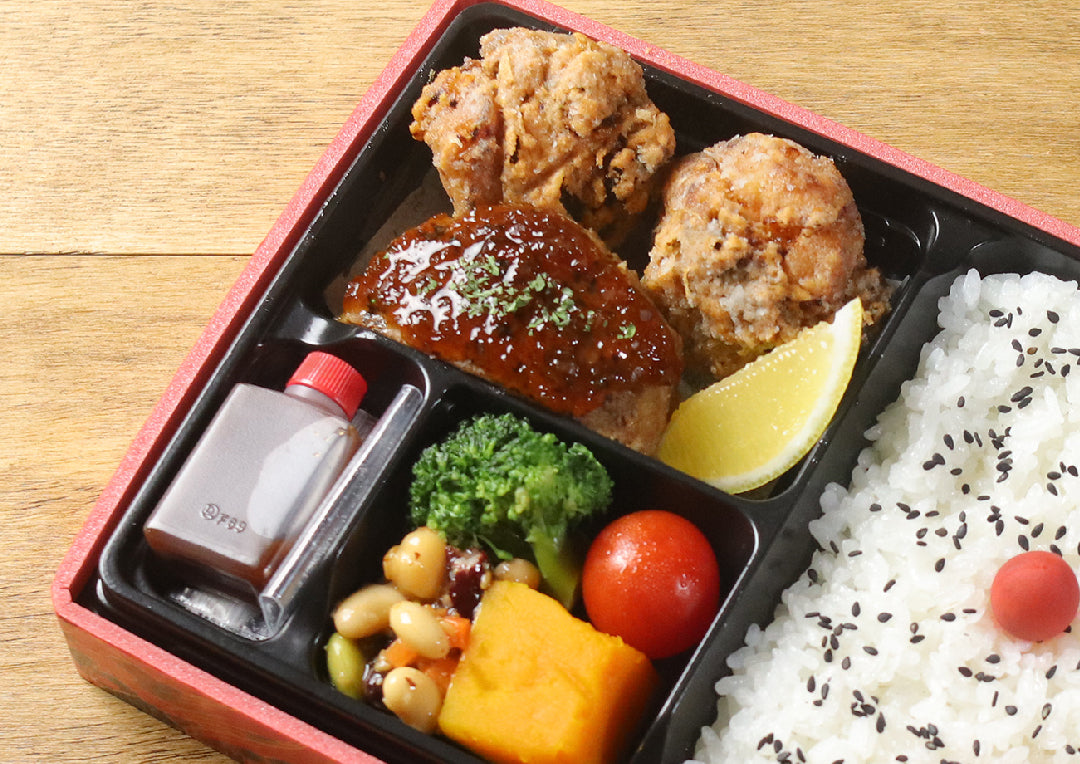 鶏唐揚げ＆ハンバーグ弁当