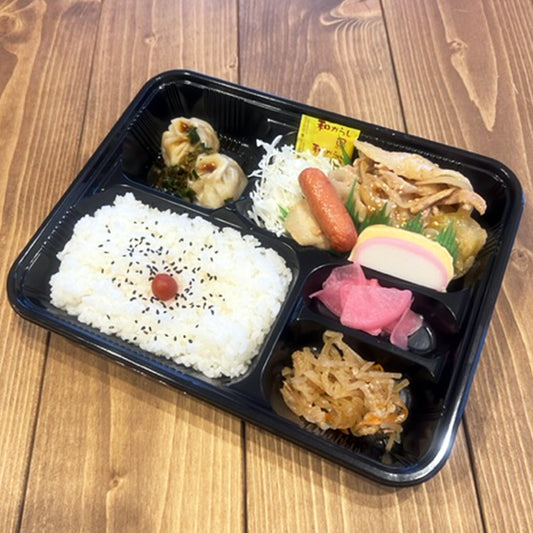 生姜焼き折衷弁当